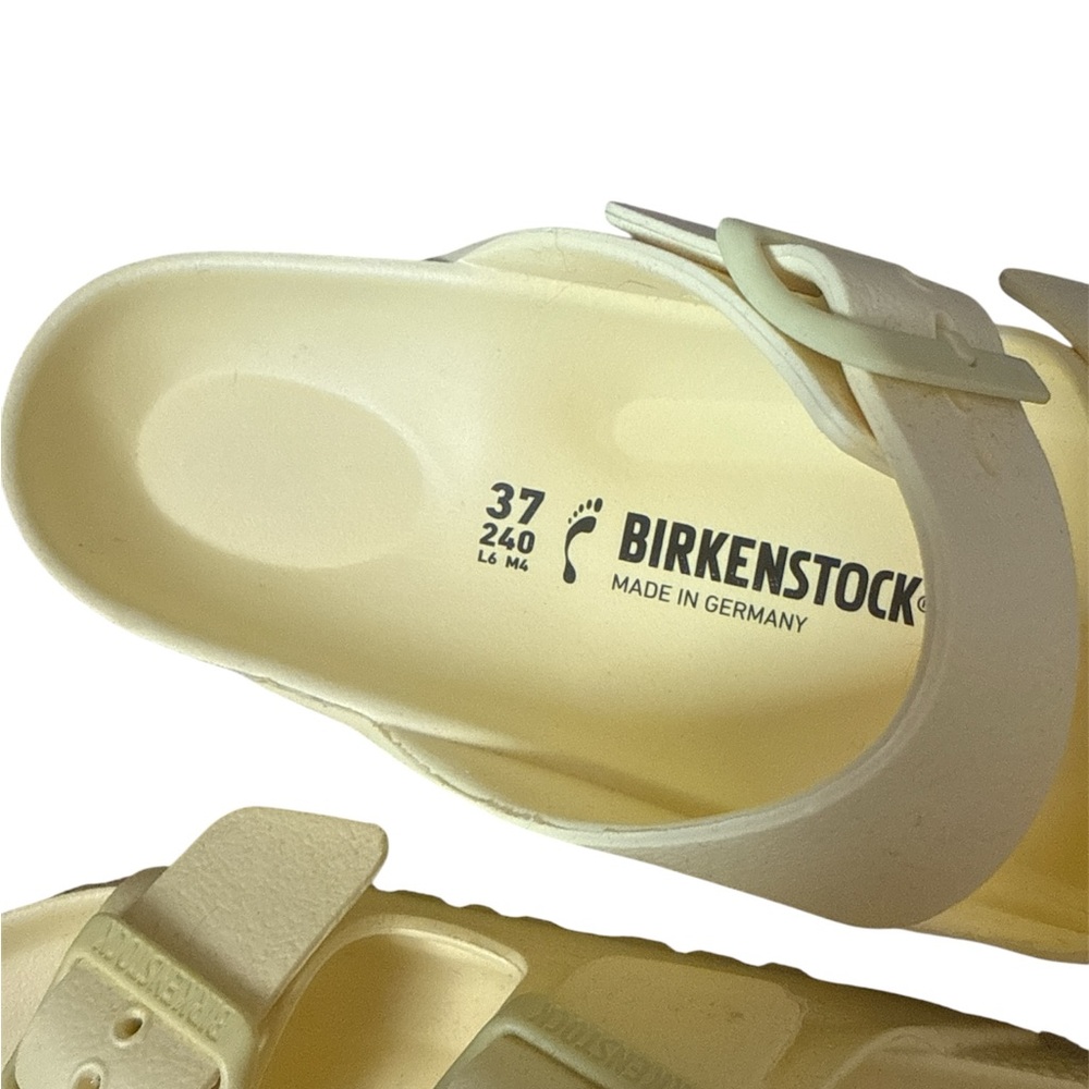 Birkenstock Women's Light Yellow Sandals - Picture 2 of 3